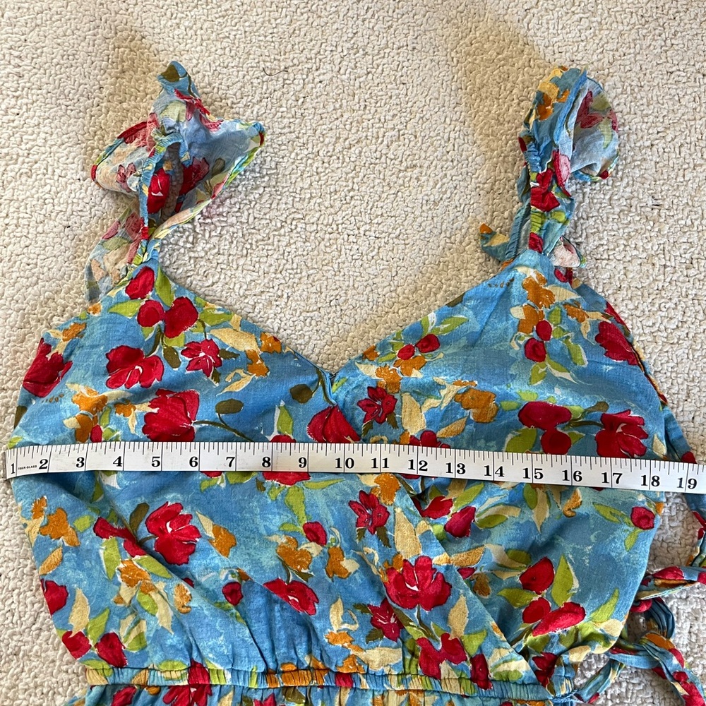 LC Lauren Conrad Blue cottage romantic floral  Dress XXL - Picture 3 of 9